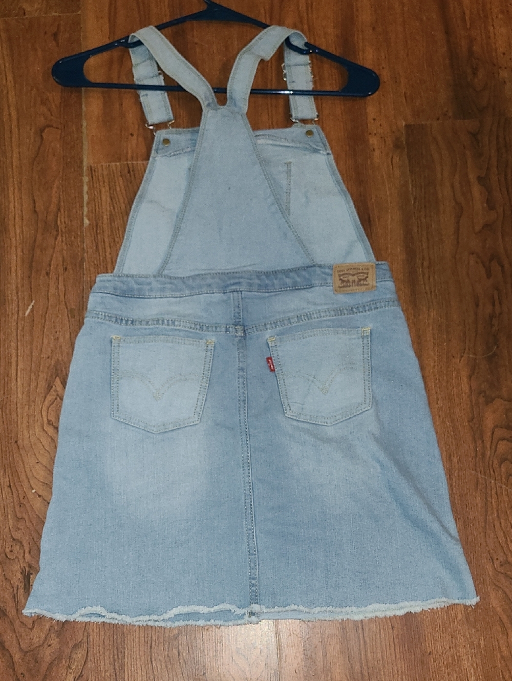 Levi's Girls Light Blue Denim Overall Skirt  Size 12